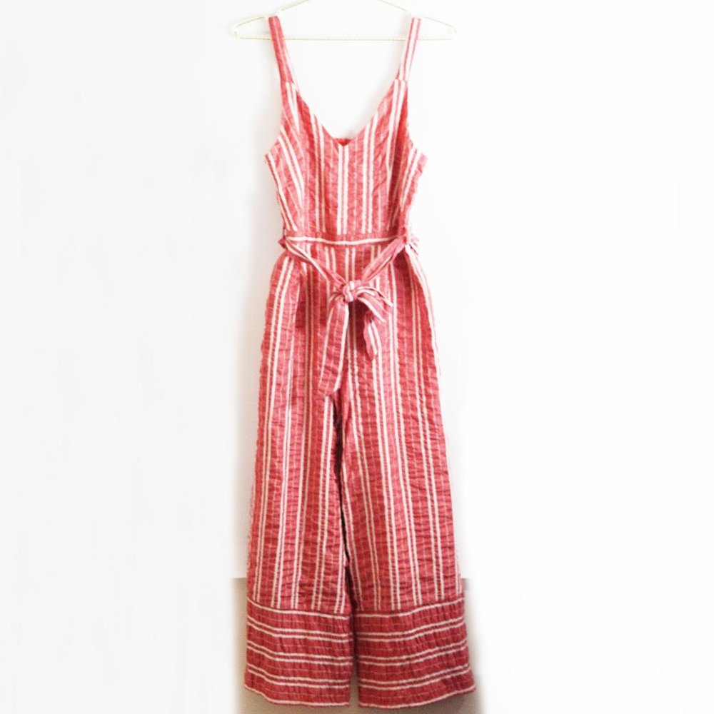 Anthropologie Robin Striped Wide Leg Jumpsuit XS - Picture 2 of 5